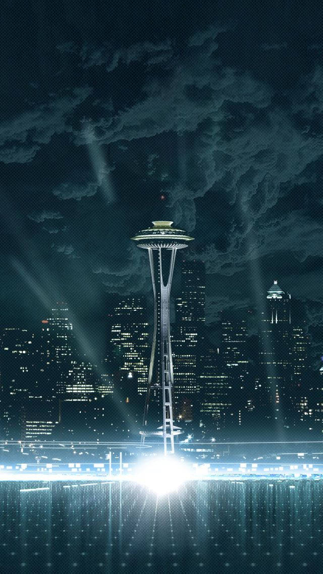 Nori întunecați în Seattle iPhone Fundal