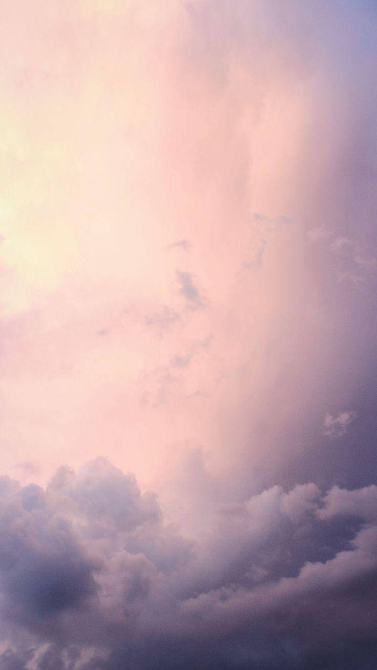 Nori mov pastel pentru iPhone Fundal