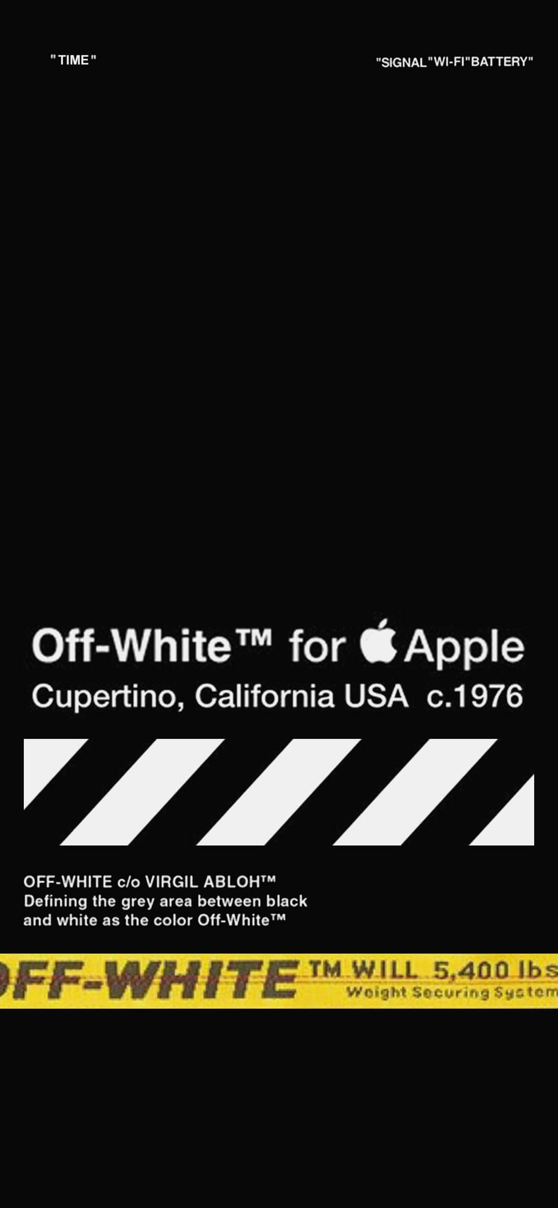 Noul Off White iPhone 11 cu designul său elegant și modern Fundal