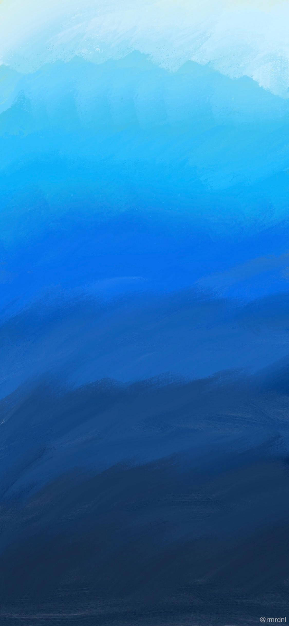 Nuanțe Vopsea Albastră Minimalist Android Fundal