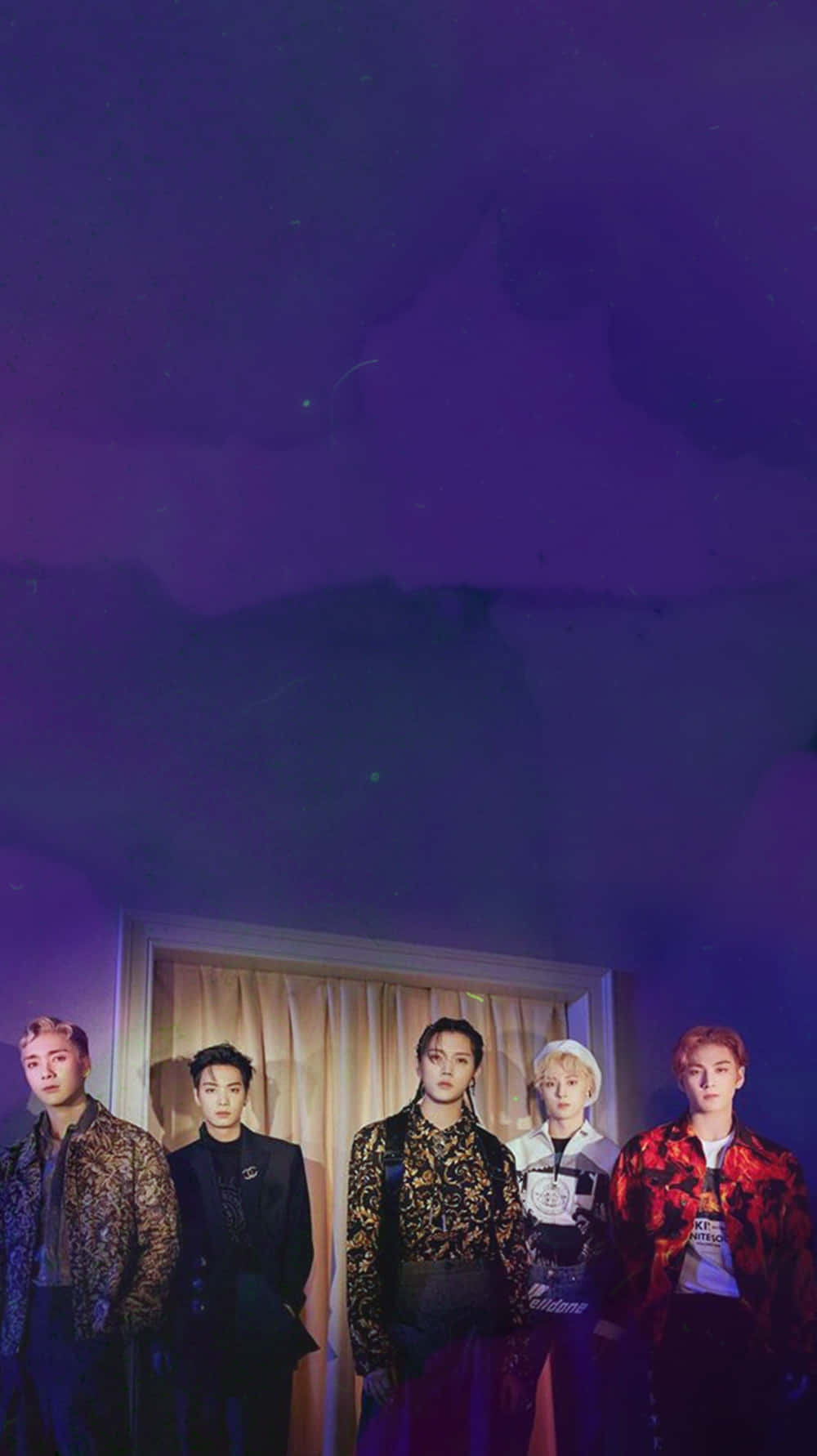 Nuest Trupa Kpop Întunecată Fundal