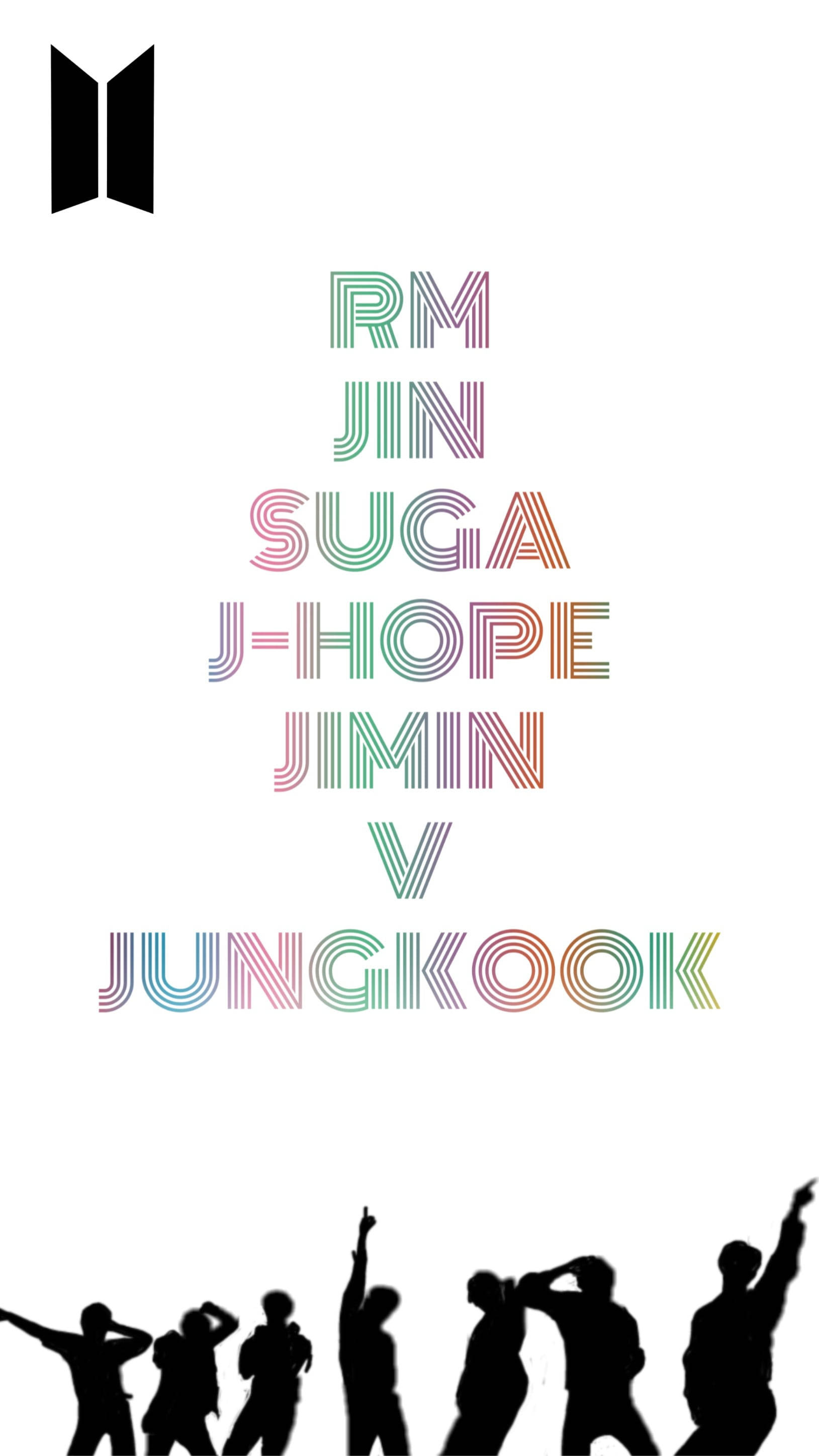 Numele Membrilor BTS Dynamite Fundal