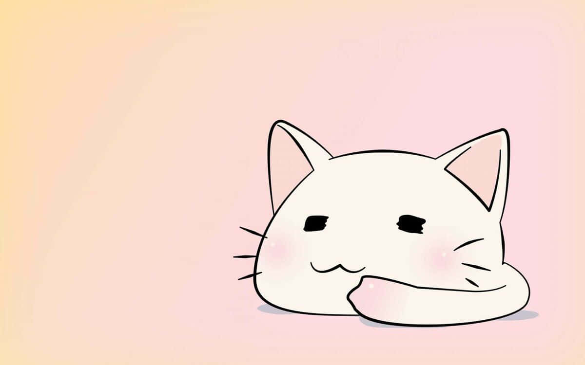 o adorabilă pisică anime în magazinul de animale Fundal