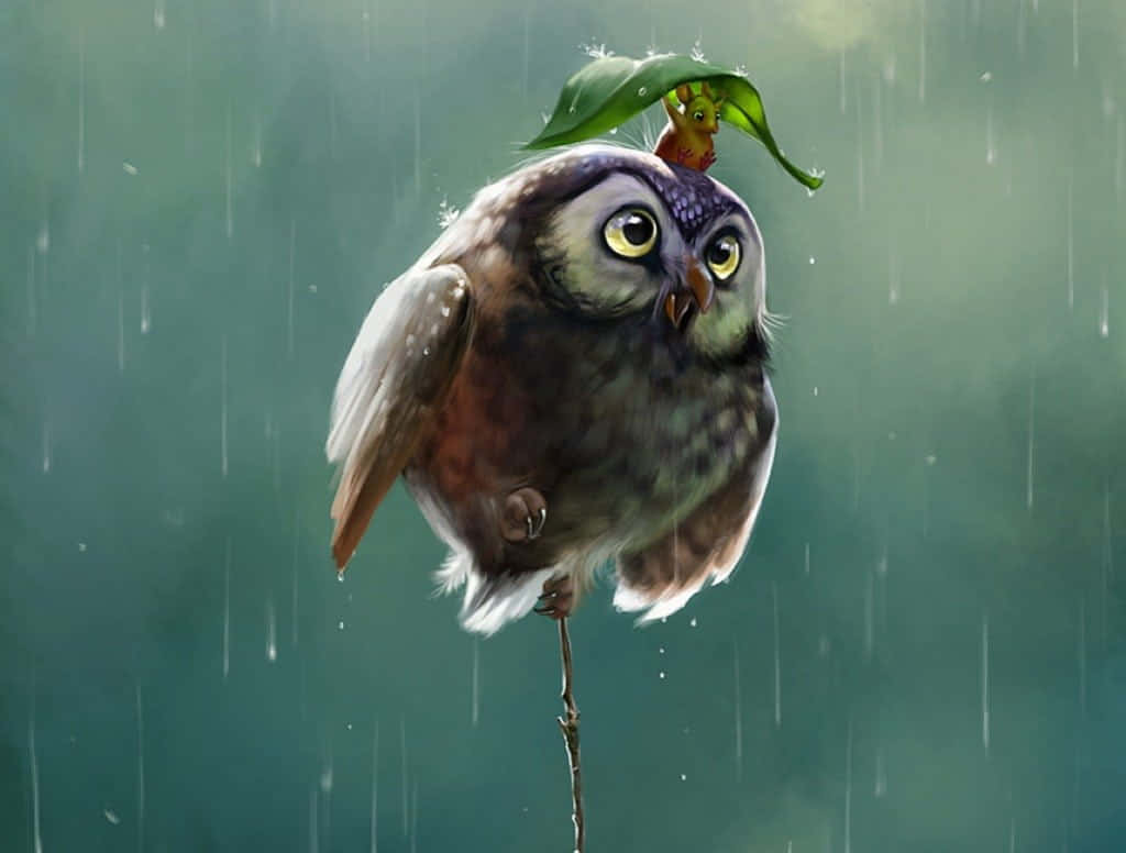 O Bufniță Adorabilă Fundal