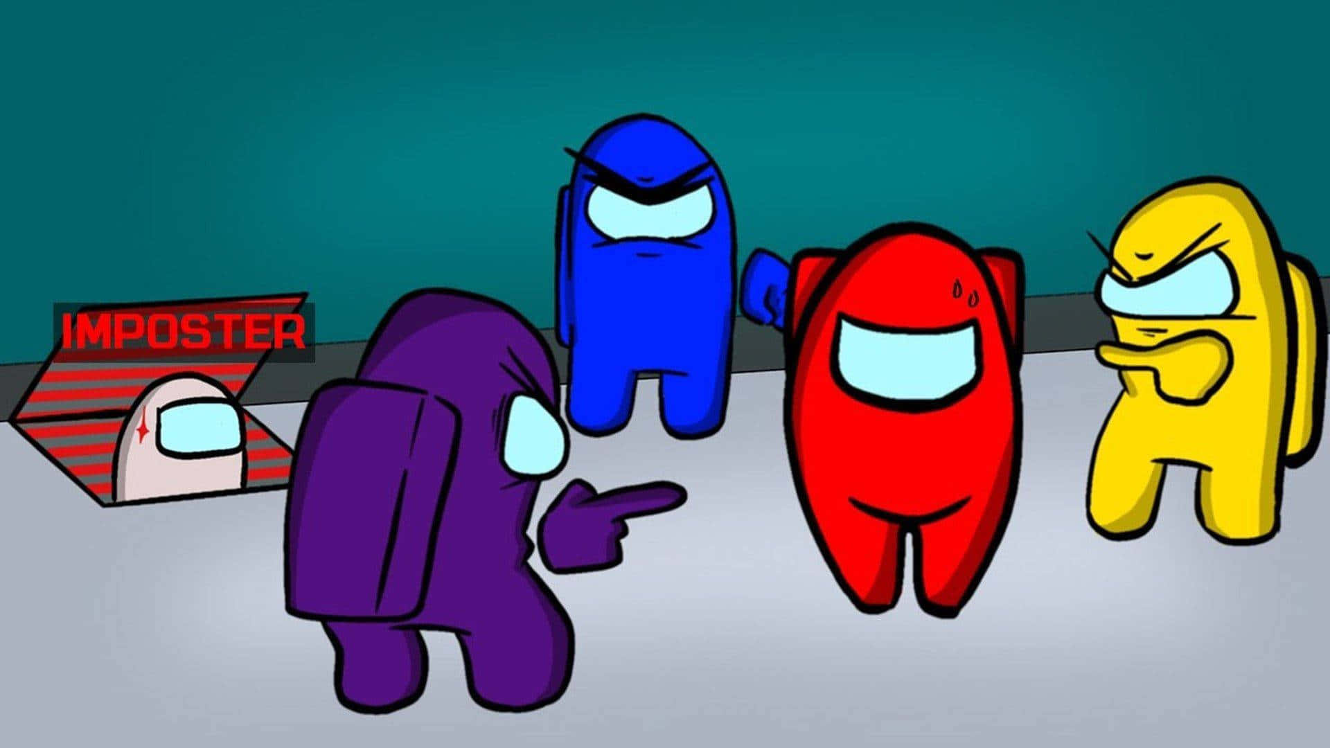 O ilustrație estetică din Among US Fundal