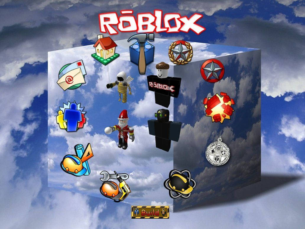 O imagine iconică ce reprezintă puterea Roblox Fundal