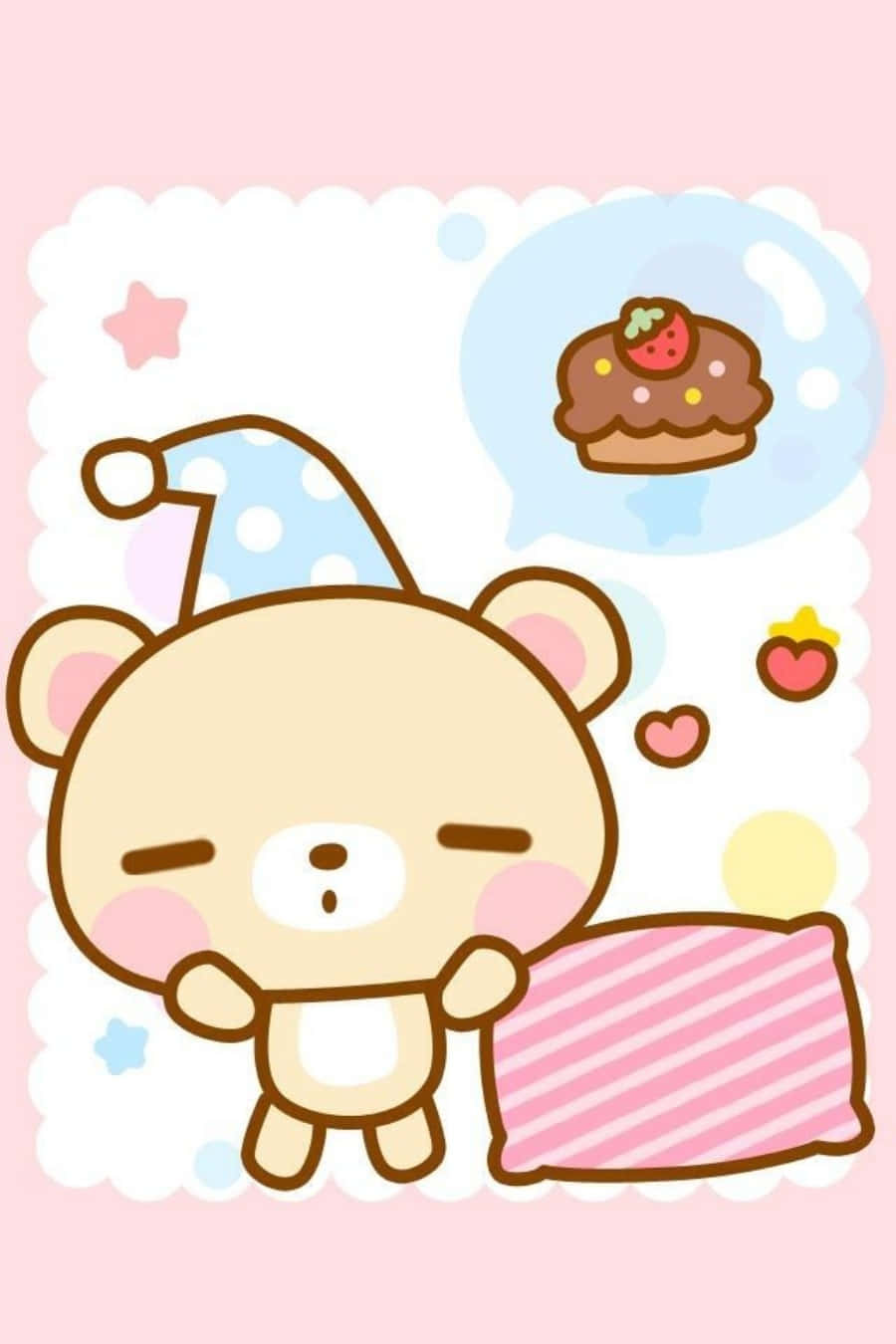 O Lume Kawaii Dulce și Veselă Fundal