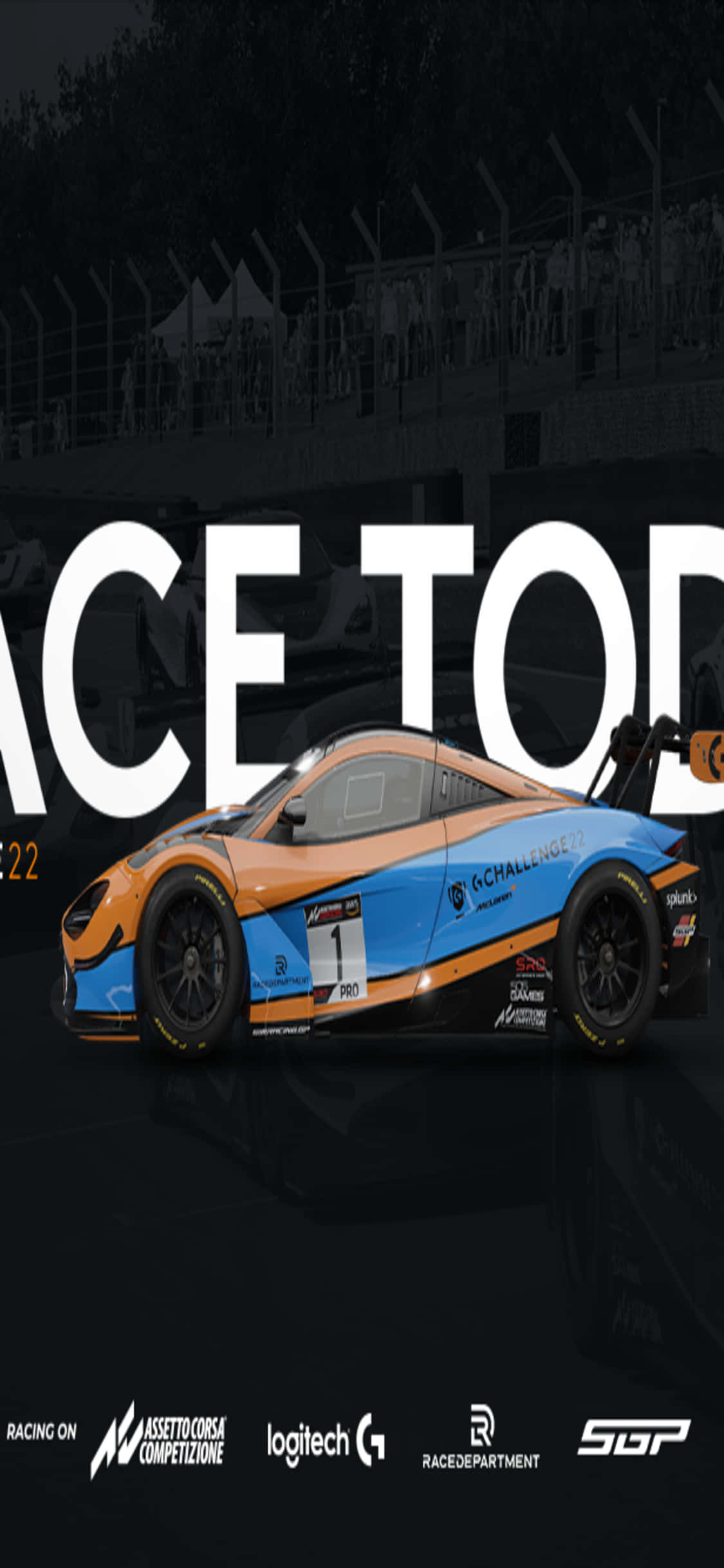 o mașină de curse cu cuvântul race today pe ea Fundal