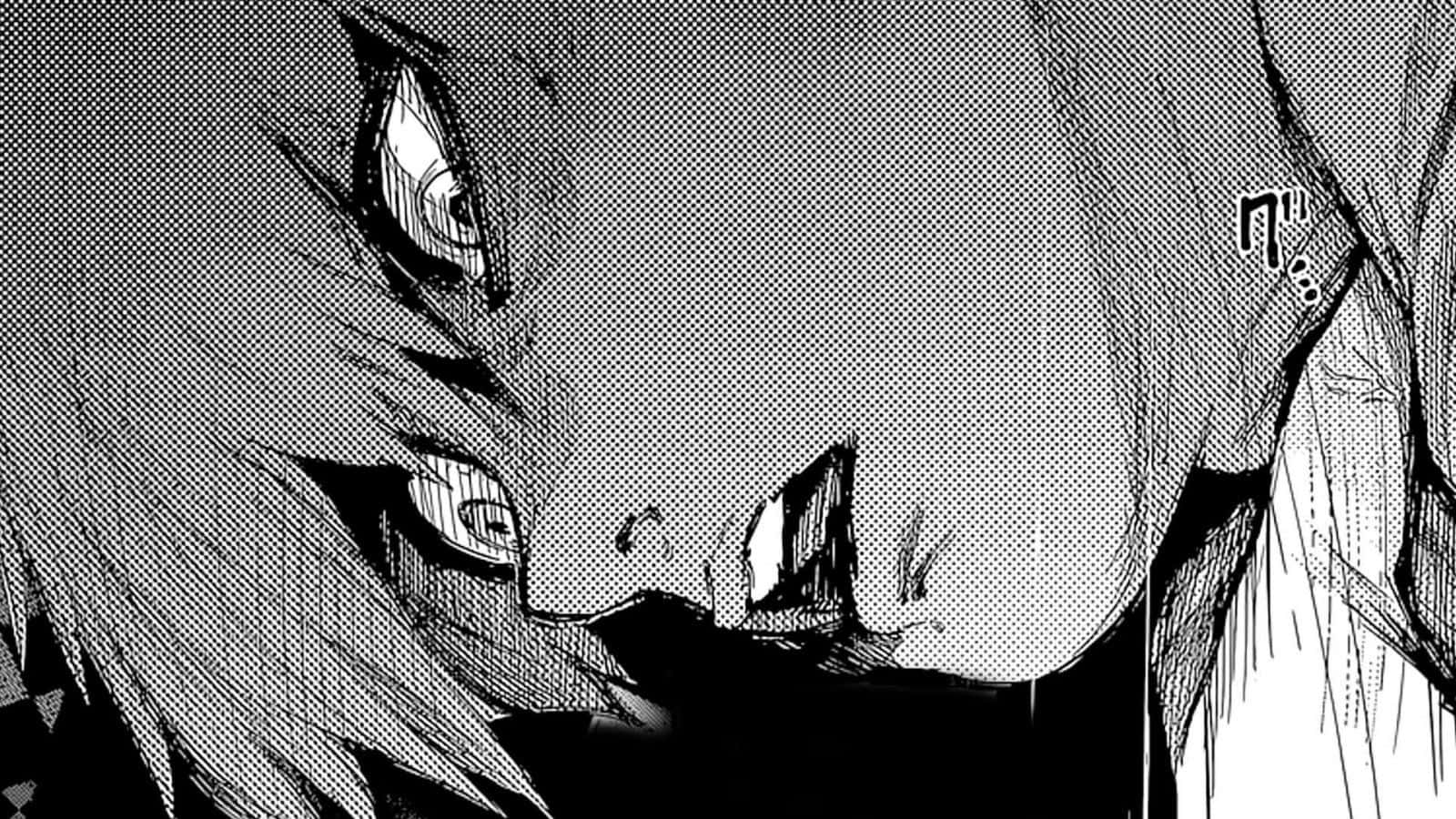 O panou bine ilustrat dintr-o serie manga Fundal