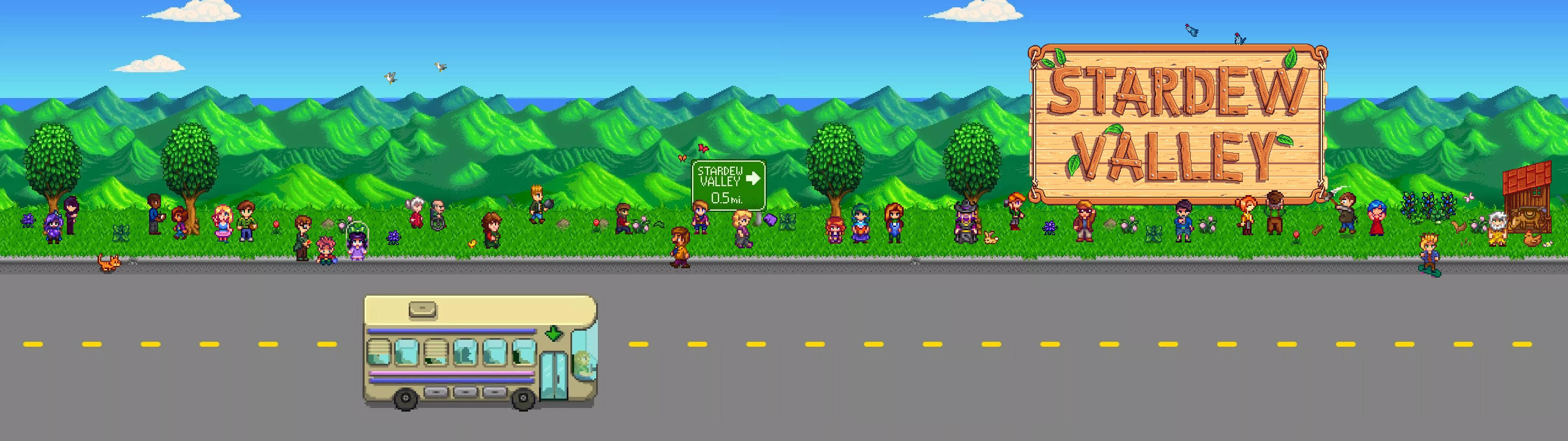 O privire asupra panoului Stardew Valley Fundal