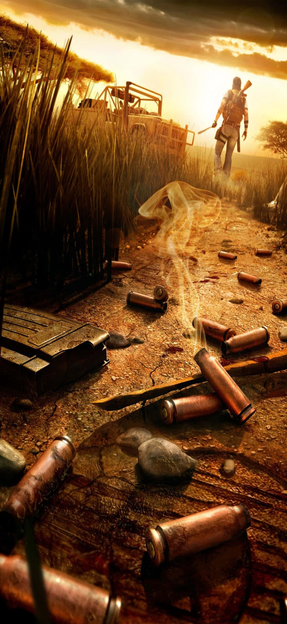 O privire mai atentă asupra lumii Far Cry 3 prezentată pe iPhone X Fundal