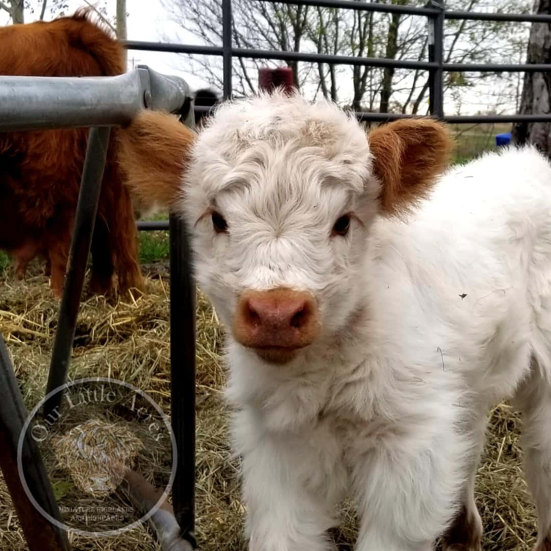 O vacă prietenoasă bucurându-se de o frumoasă zi de vară Fundal