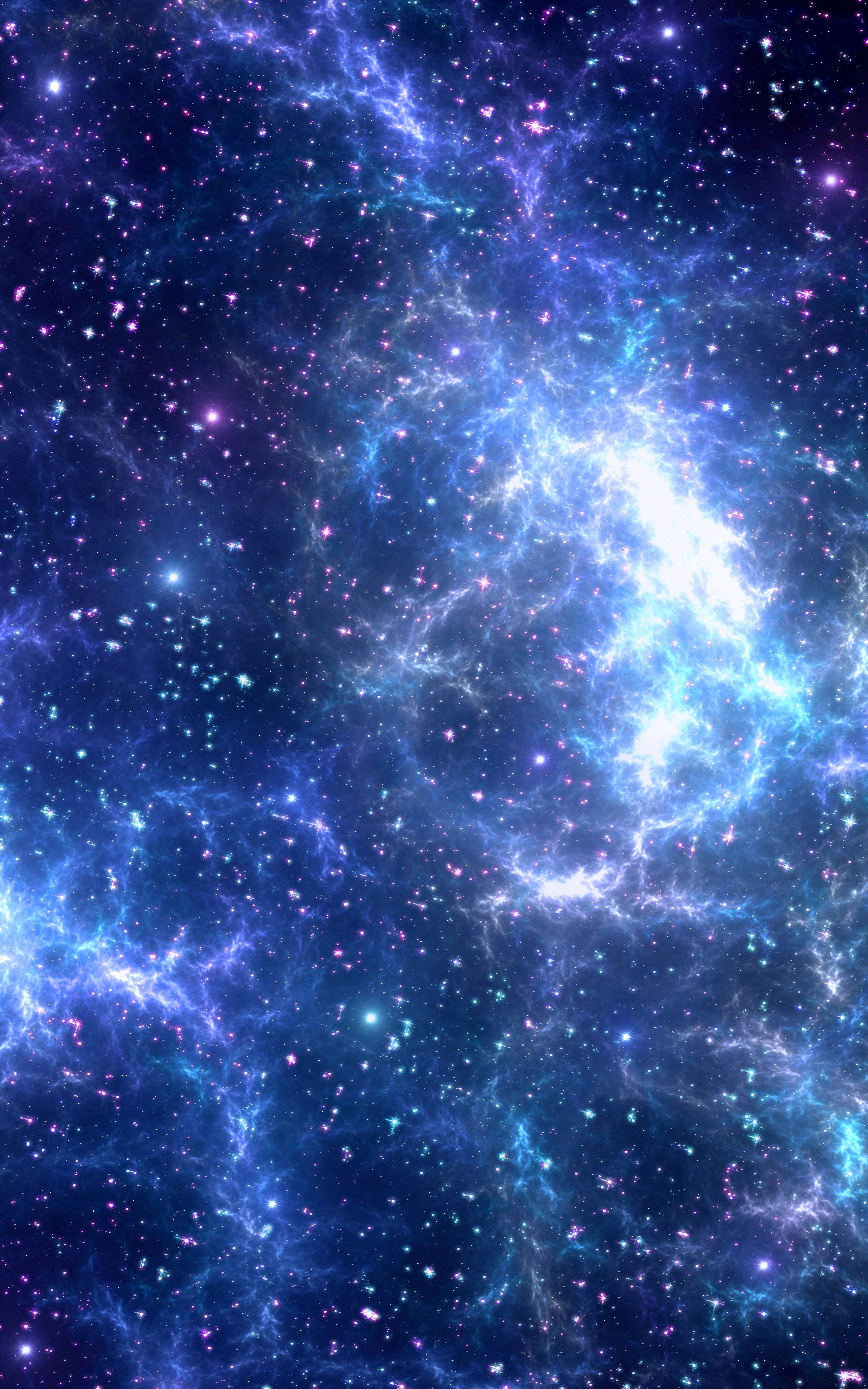 O vedere captivantă a unei galaxii albastre deschis Fundal