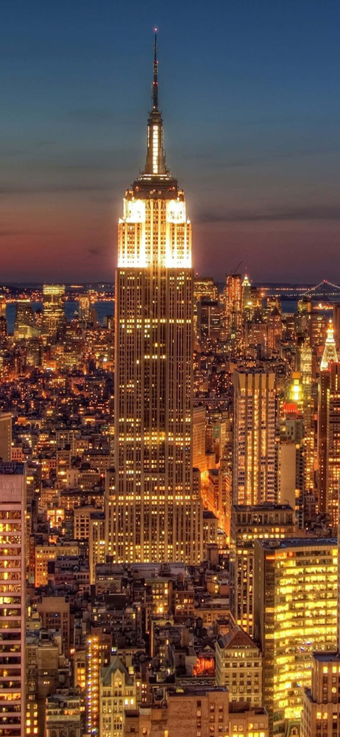 O vedere impresionantă a Mărului Mare – New York City Fundal