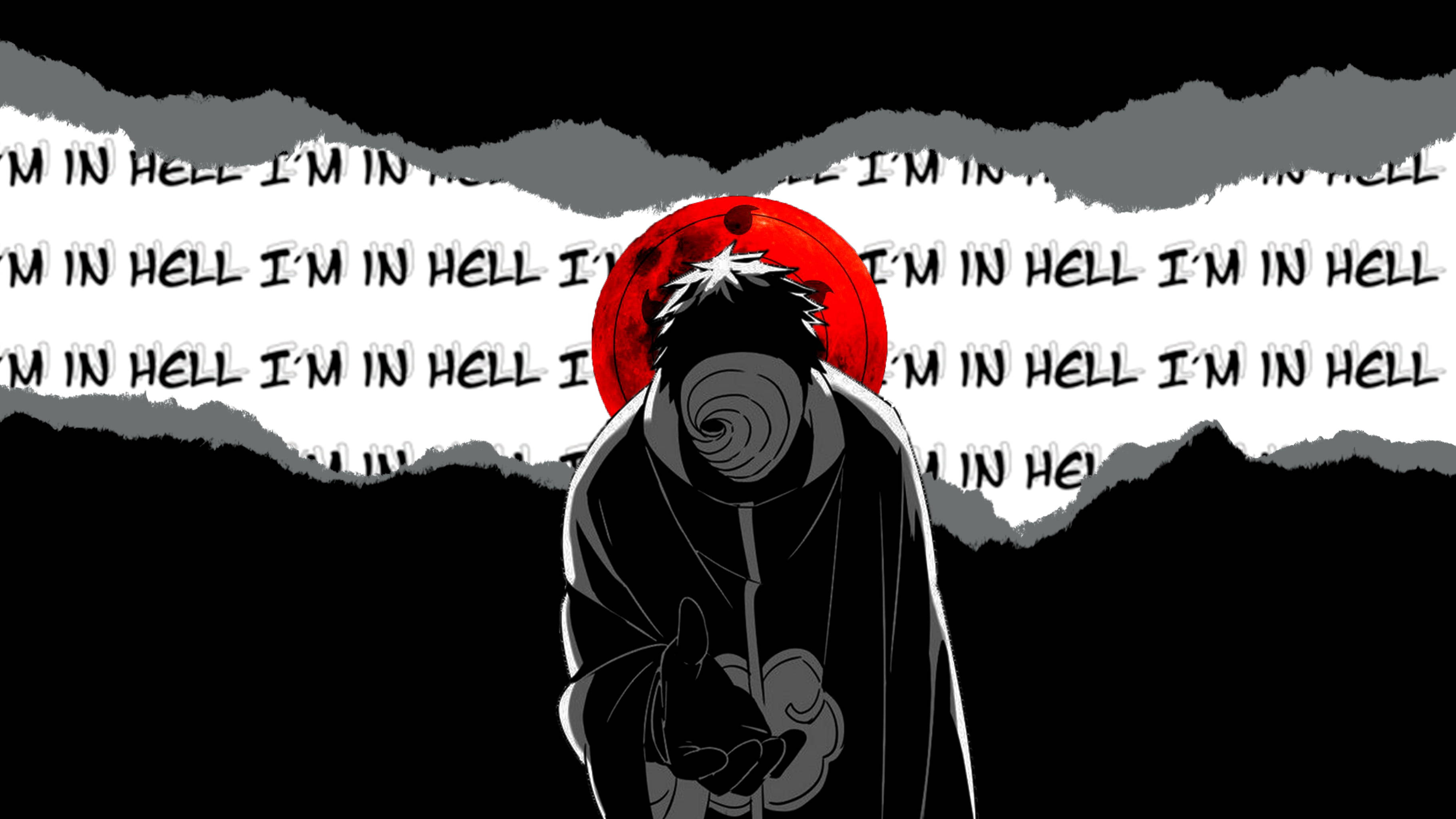 Obito Uchiha 4K Deprimat Fundal