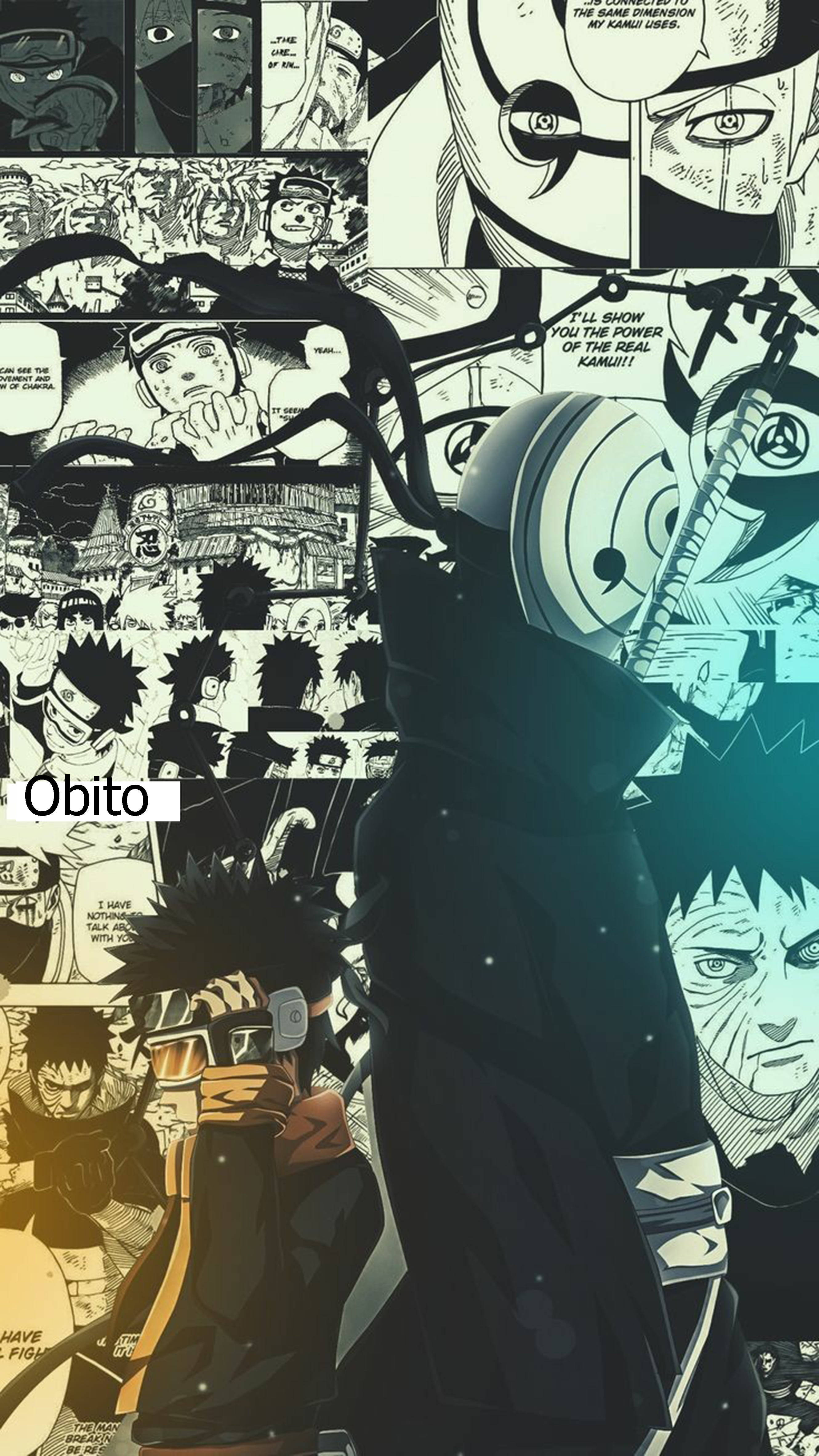 Obito Uchiha manga 4K Fundal