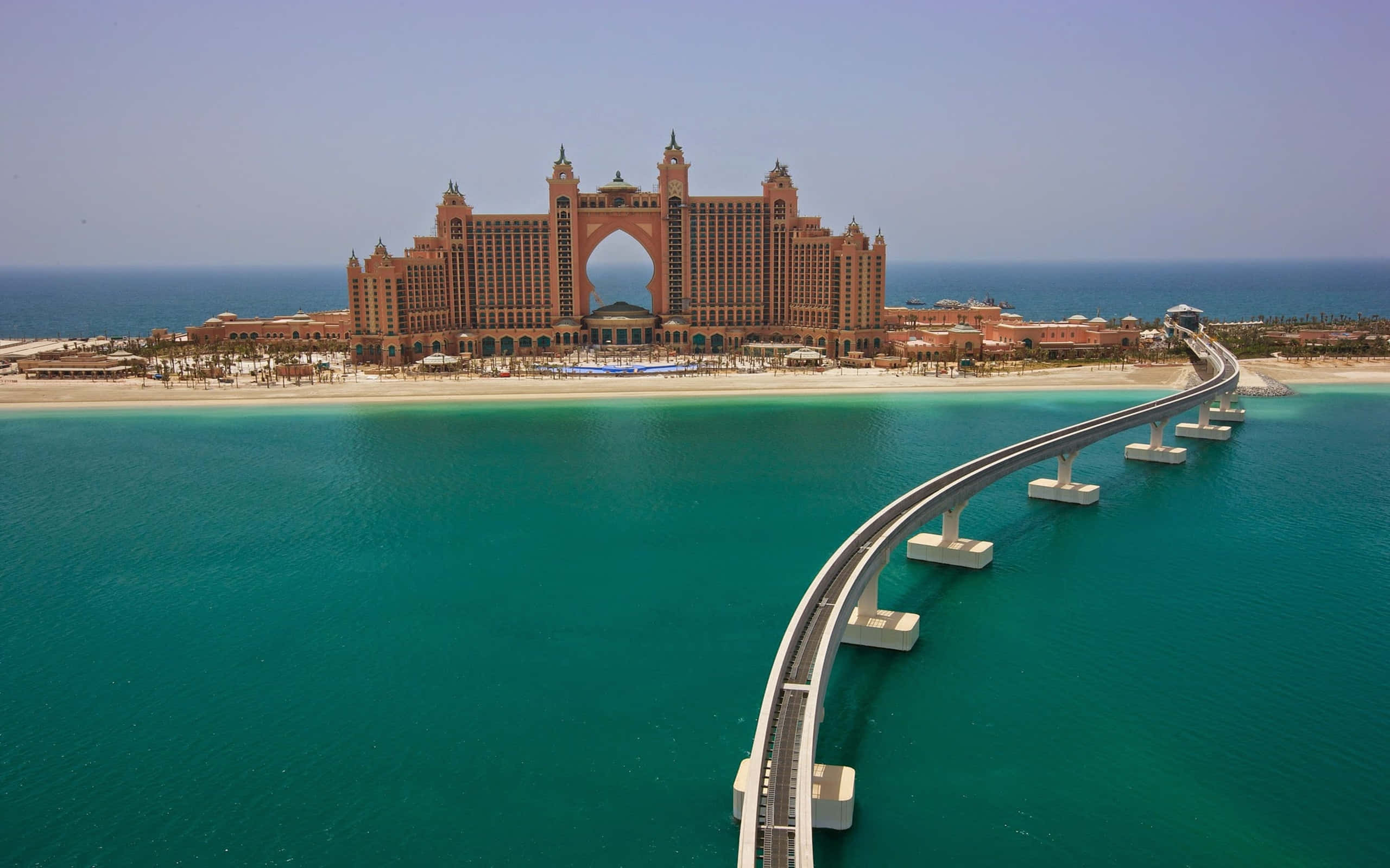 Ocean larg în Atlantis Resort Fundal