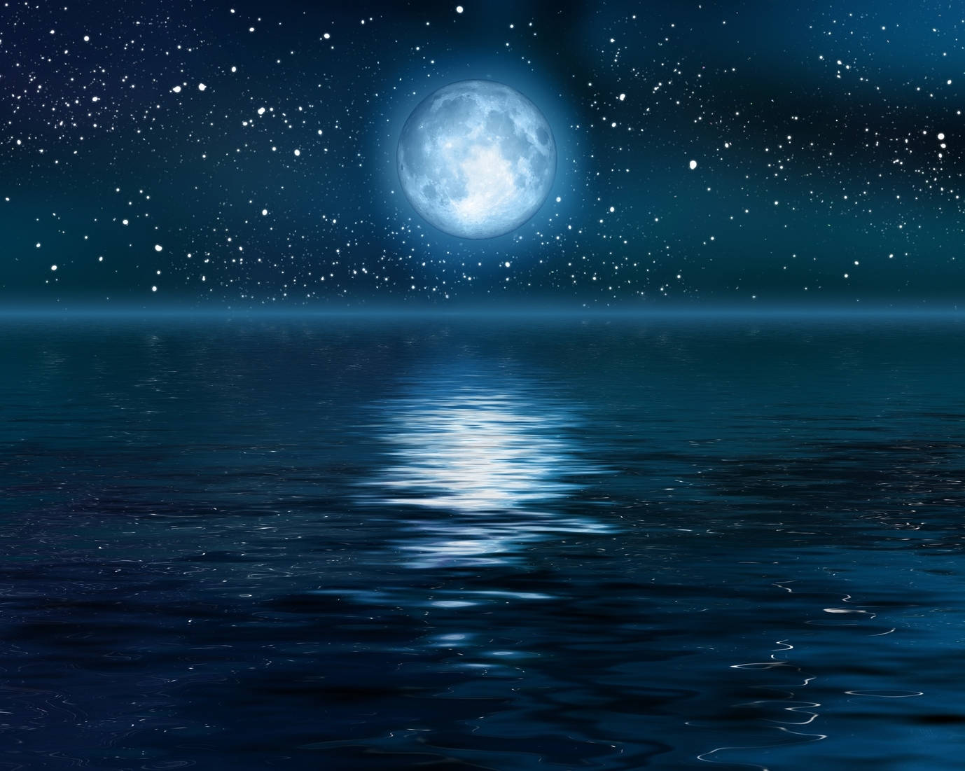 Ocean sub Luna Galactică Fundal