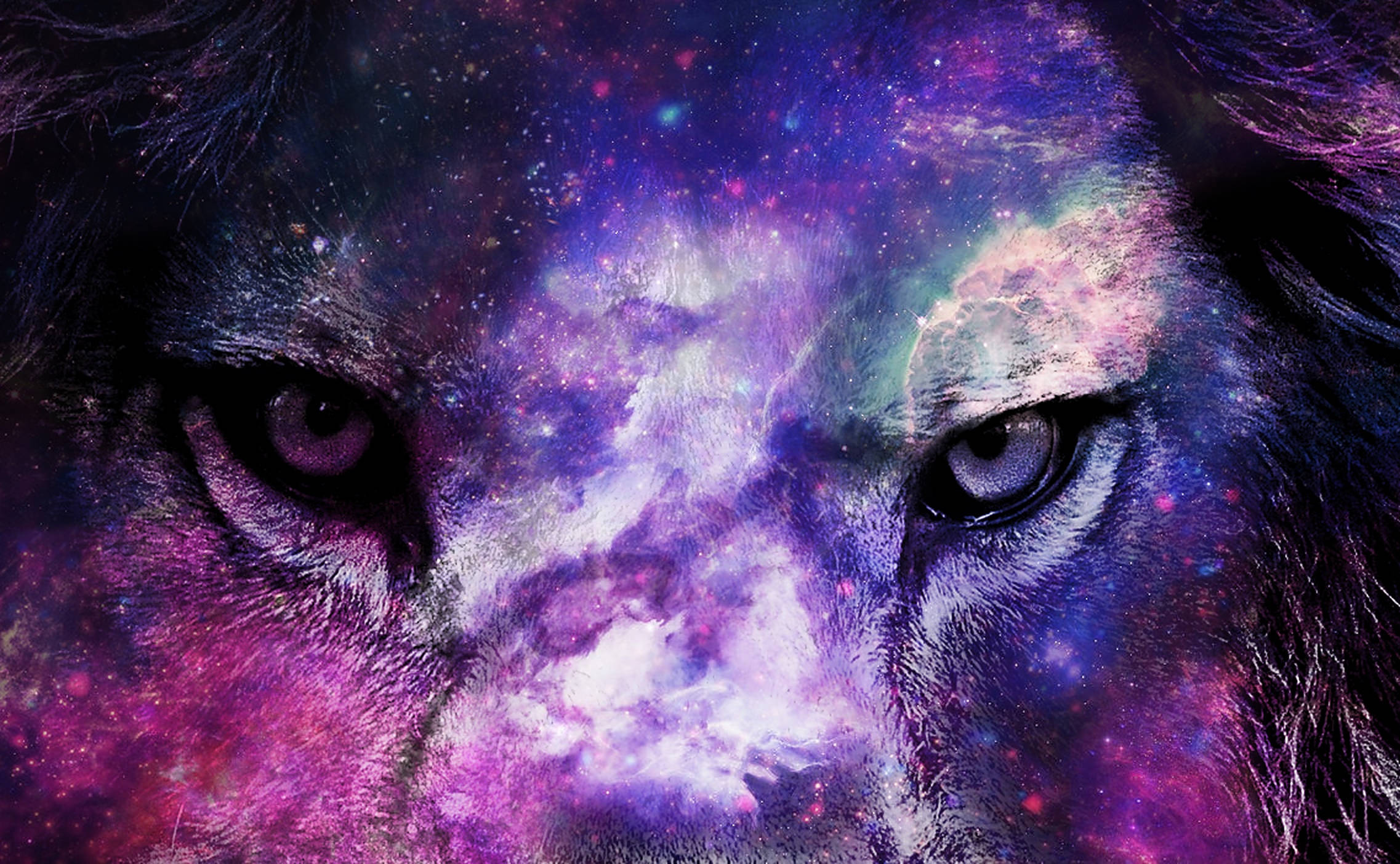 Ochi de leu în galaxie Fundal