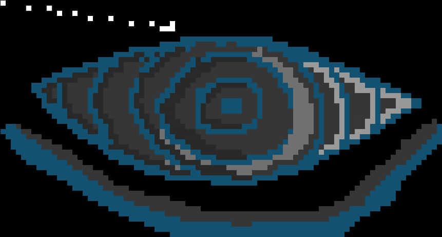Ochi Rinnegan Pixel Art Fundal