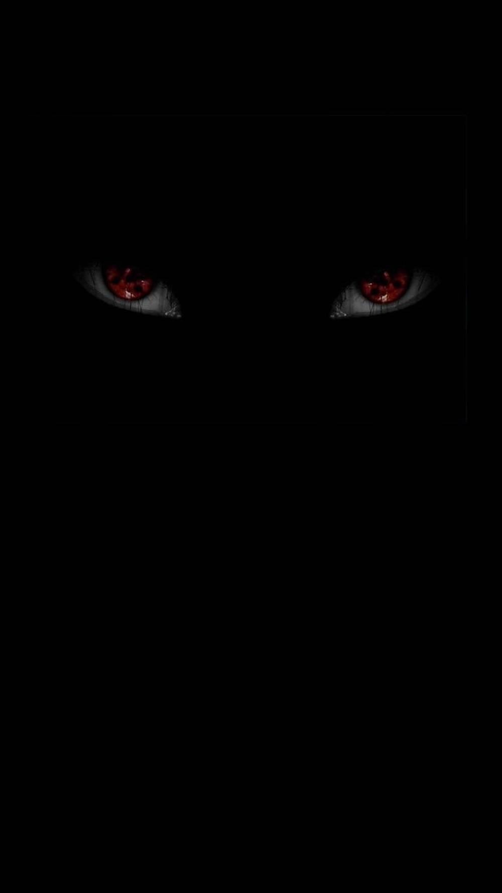 Ochi Sharingan Înspăimântători Naruto Negru Fundal