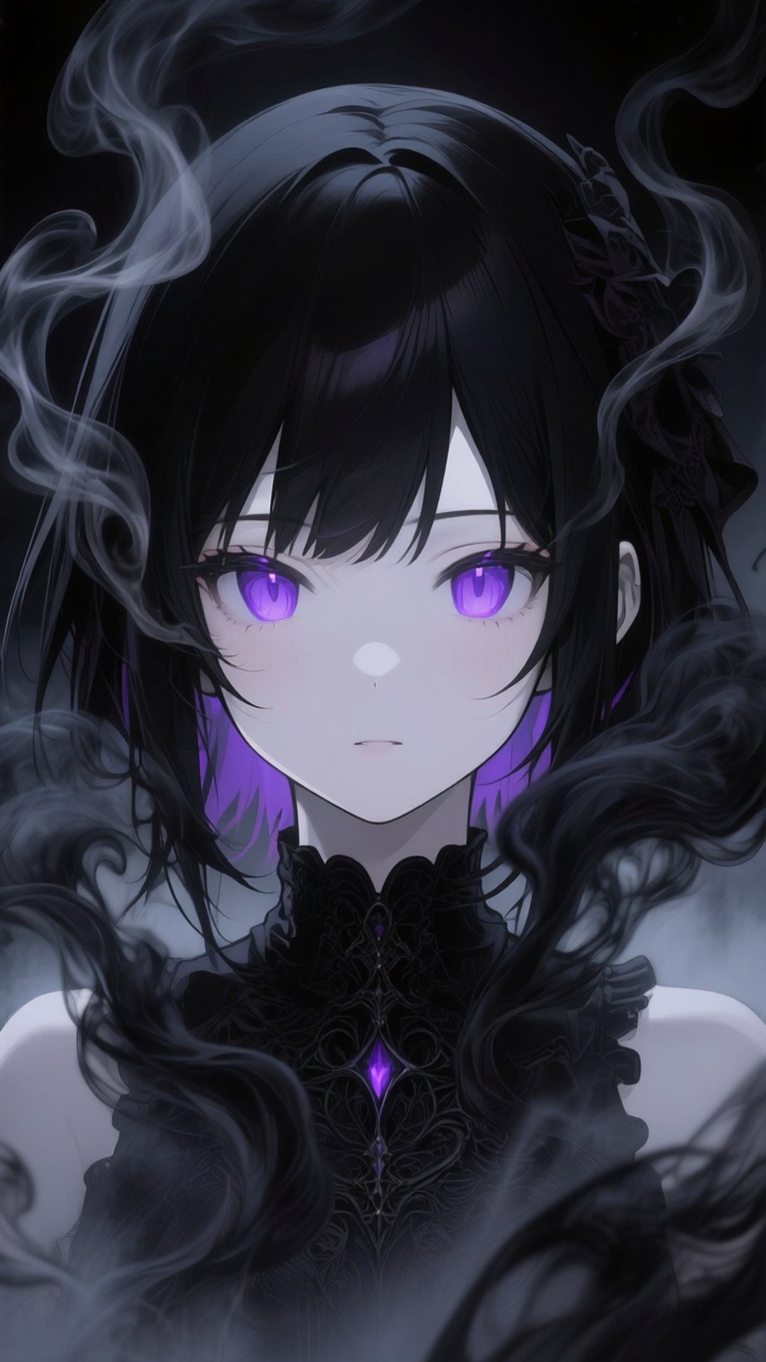 Ochi Violet Gothic Fundal
