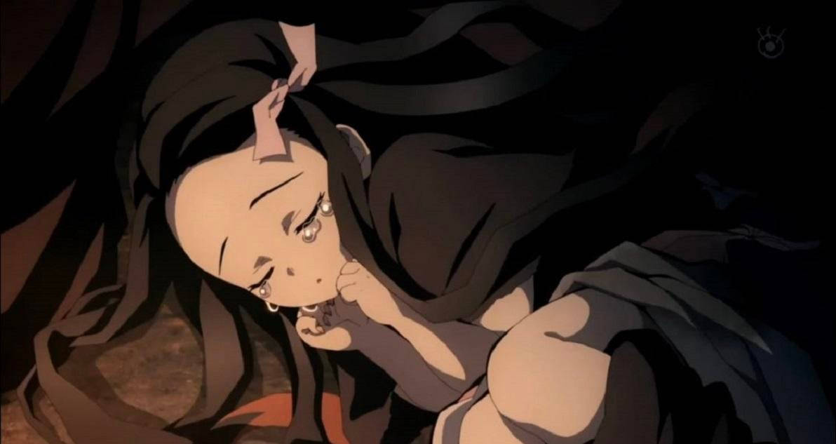Ochii închiși Demon Slayer Nezuko Fundal