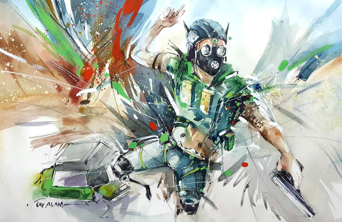 Octane din Apex Legends în culori diferite — GIF pentru desktop Fundal