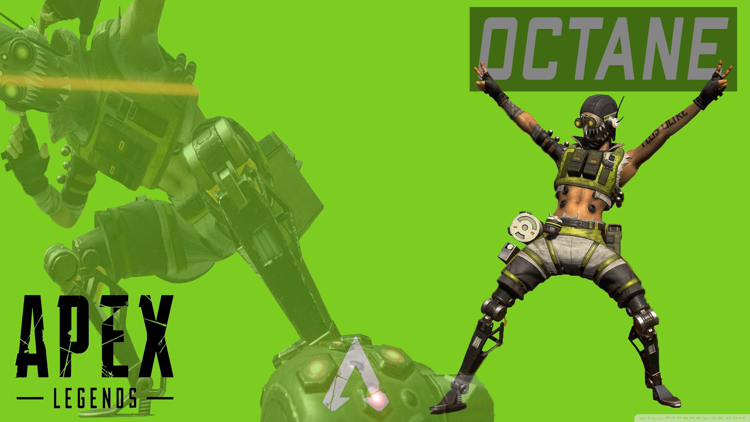 Octane din Apex Legends cu picioarele depărtate Fundal