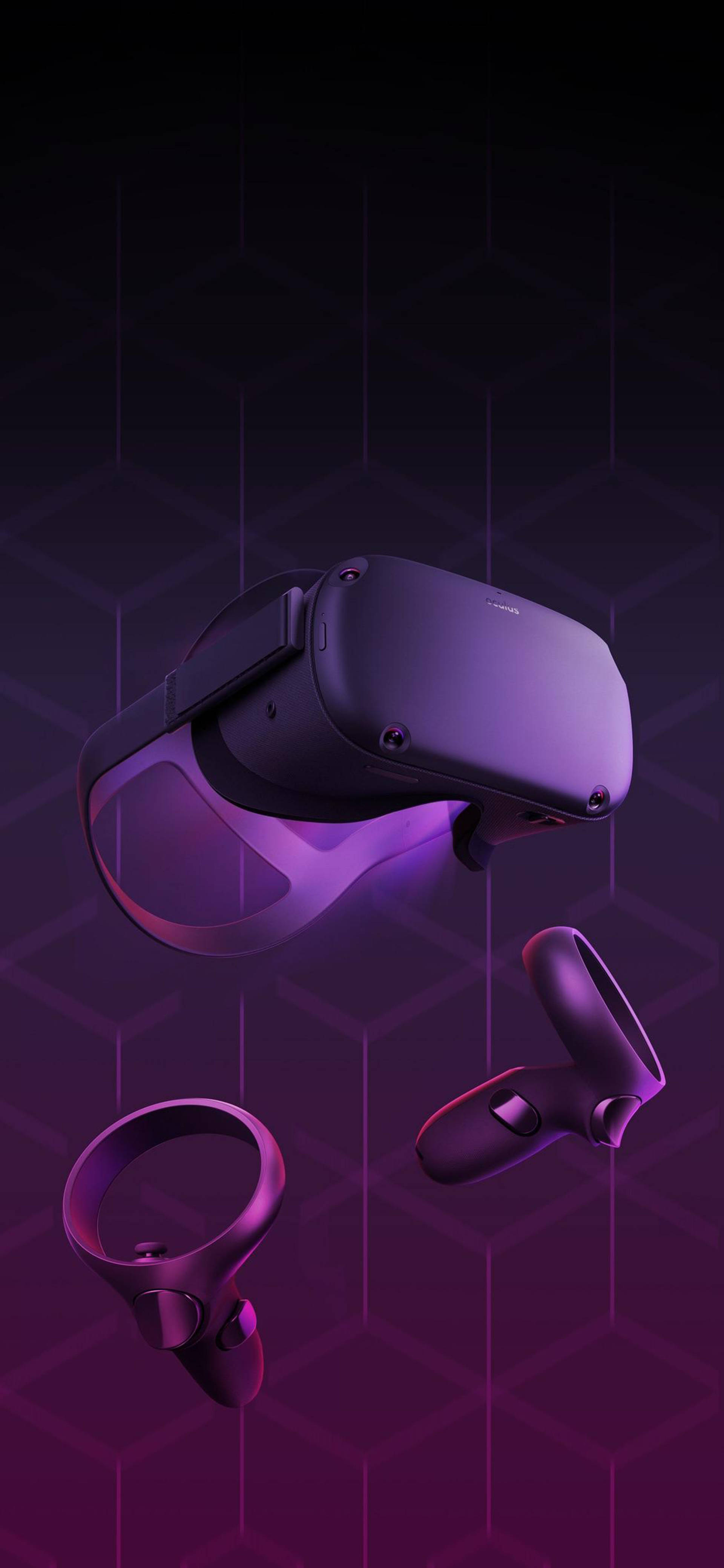 Oculus Quest 2 Artă Abstractă Purpuriu Fundal