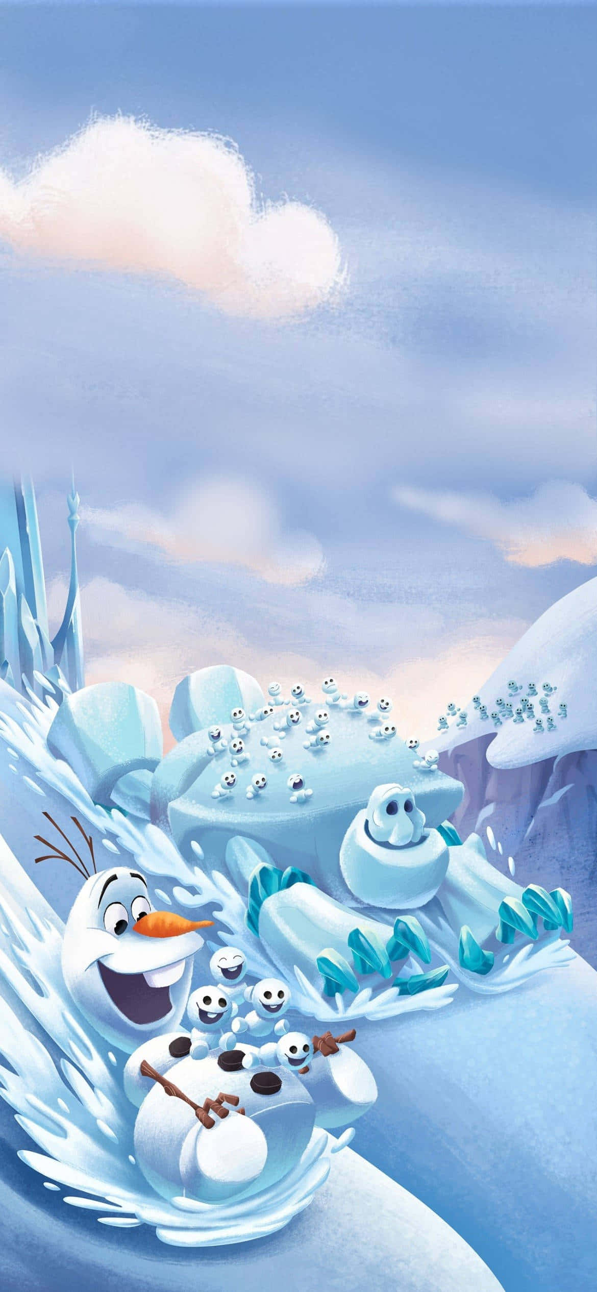 Olaf, omul de zăpada preferat al tuturor Fundal