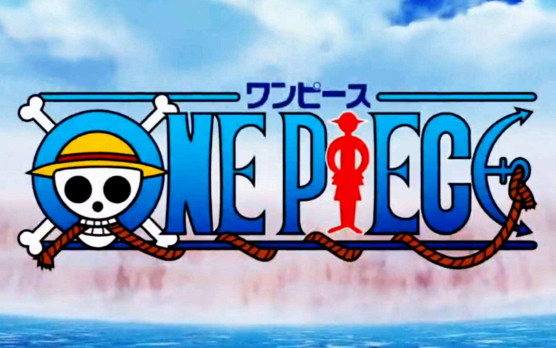 One Piece 4K Logo Pălărie de Paie Fundal