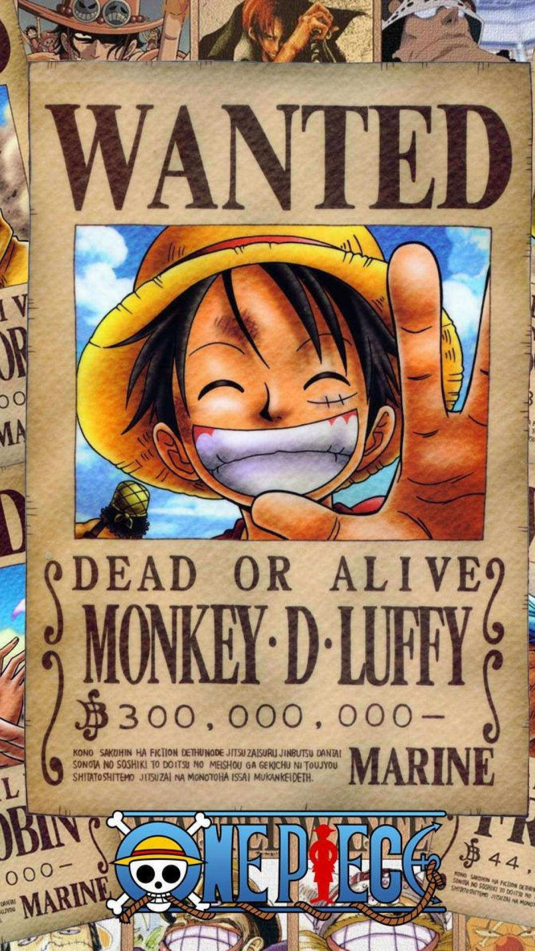 One Piece 4K Luffy Afiș de Căutare Fundal