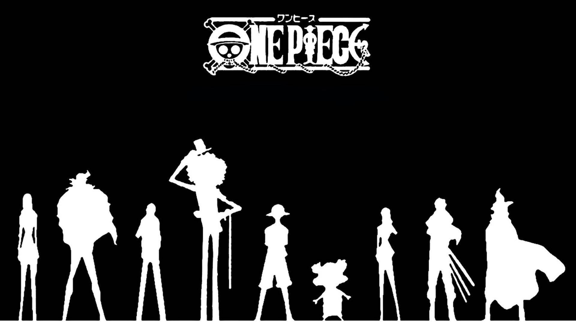 One Piece Anime Negru Fundal