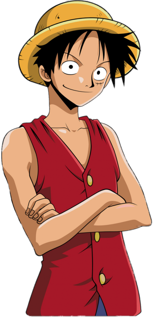 One Piece Luffy Pălărie de Paie Zâmbet Fundal