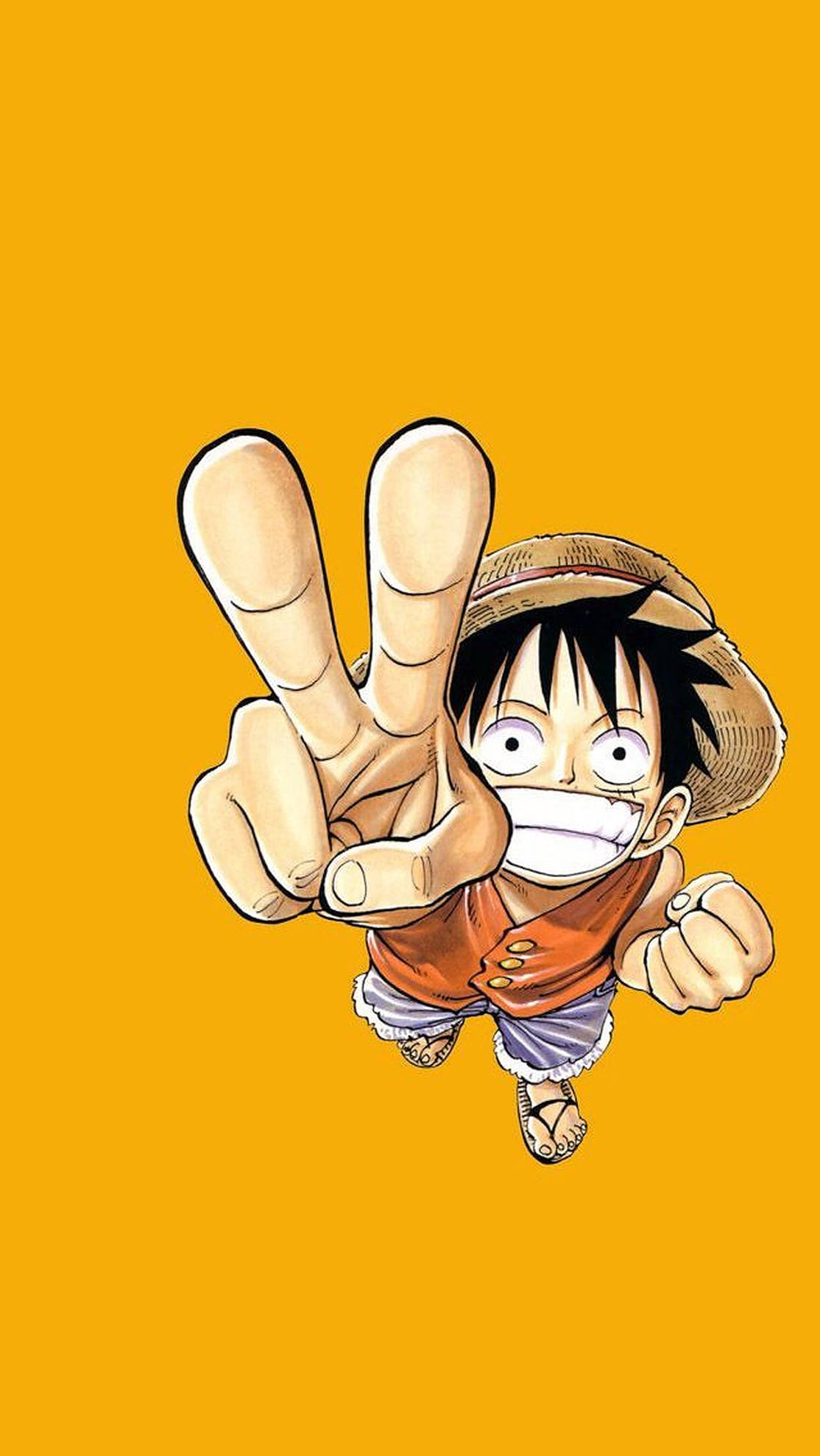 One Piece Semnul Păcii iPhone Fundal