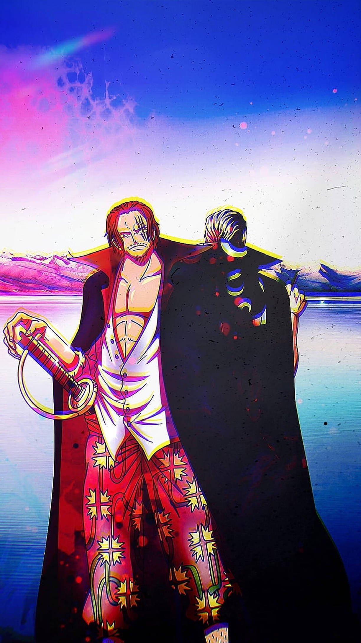 One Piece Shanks Estetică iPhone Fundal