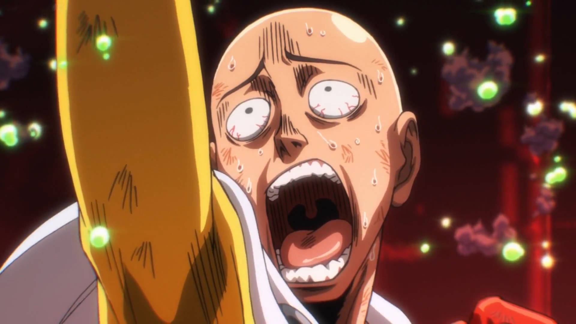One Punch Man Saitama amuzant anime Fundal