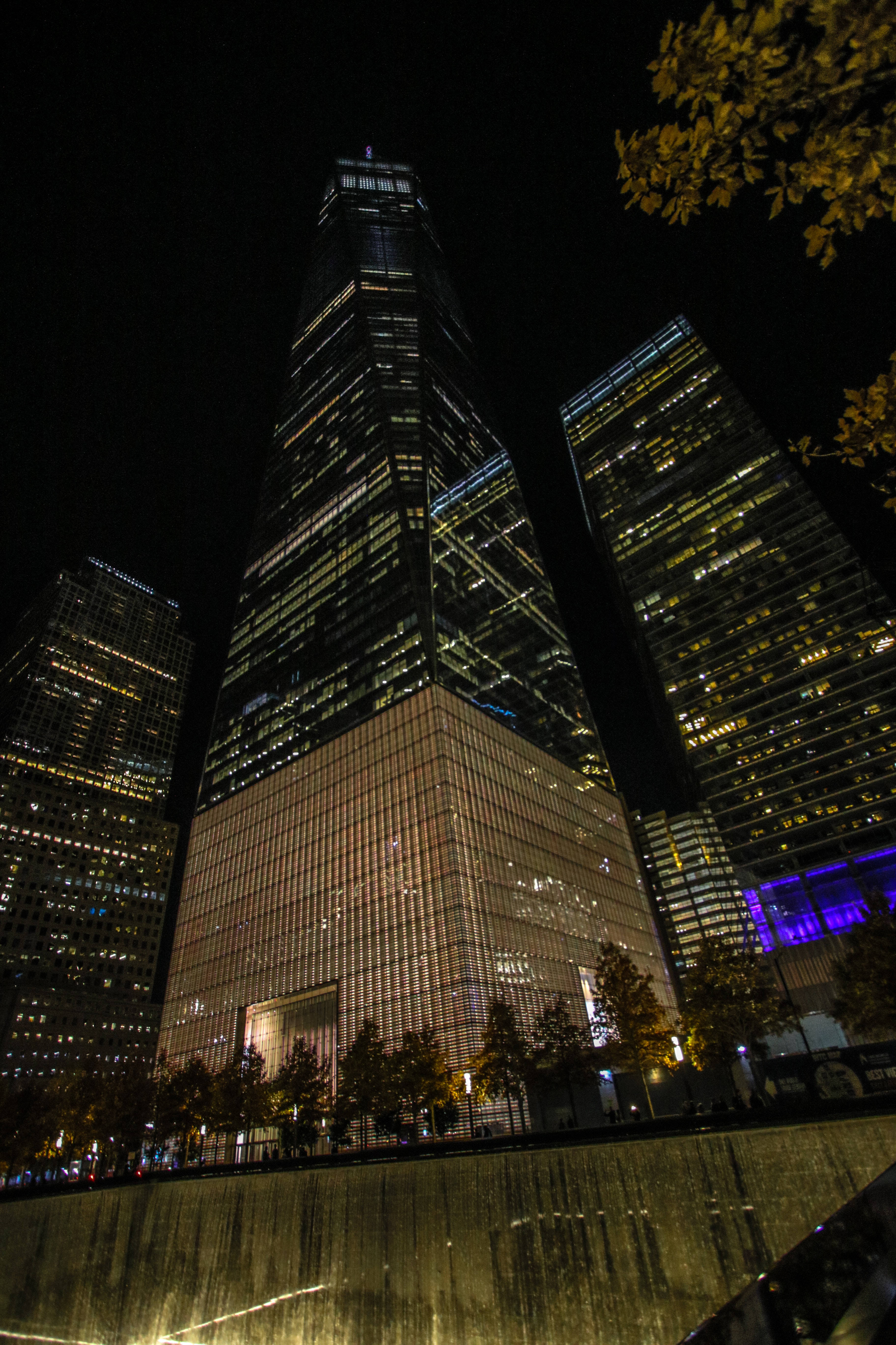 One World Trade Center New York Noapte iPhone Fundal