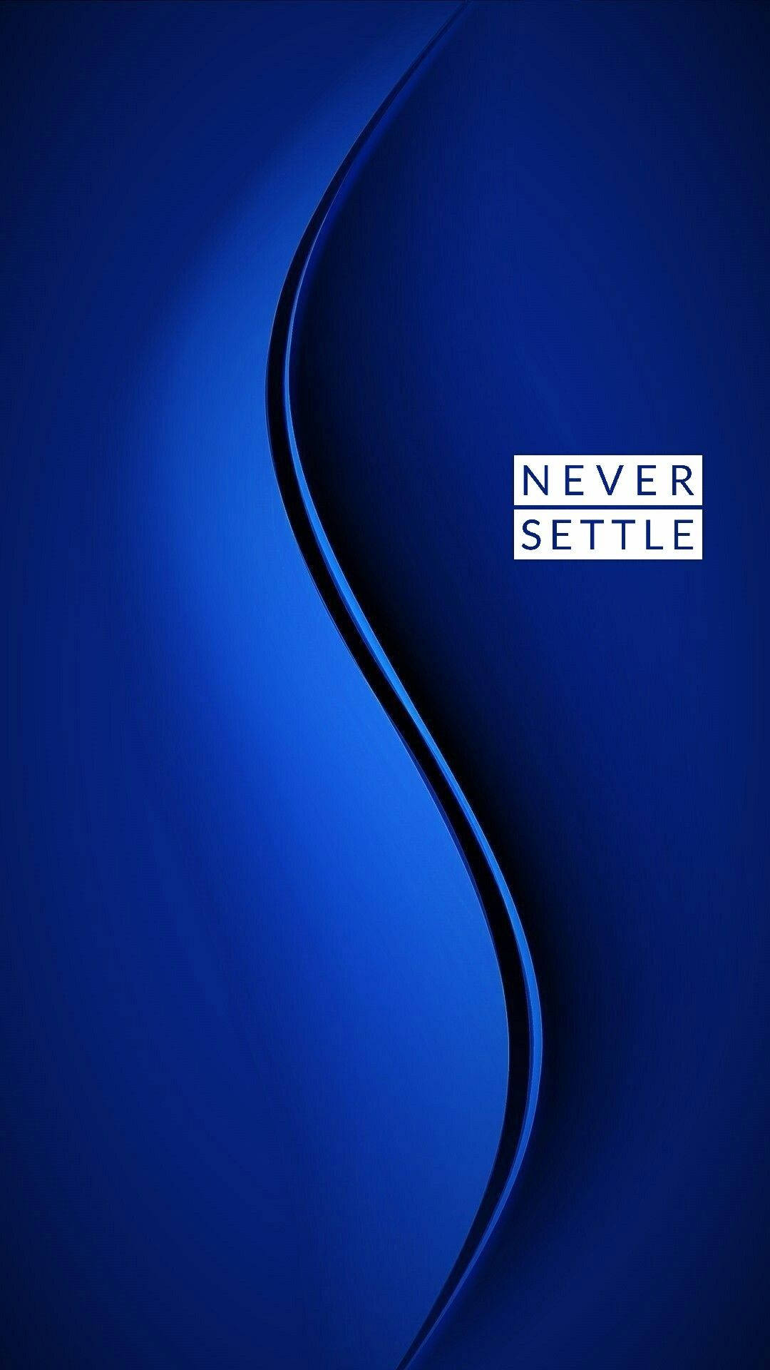 OnePlus Blue Curve Fundal