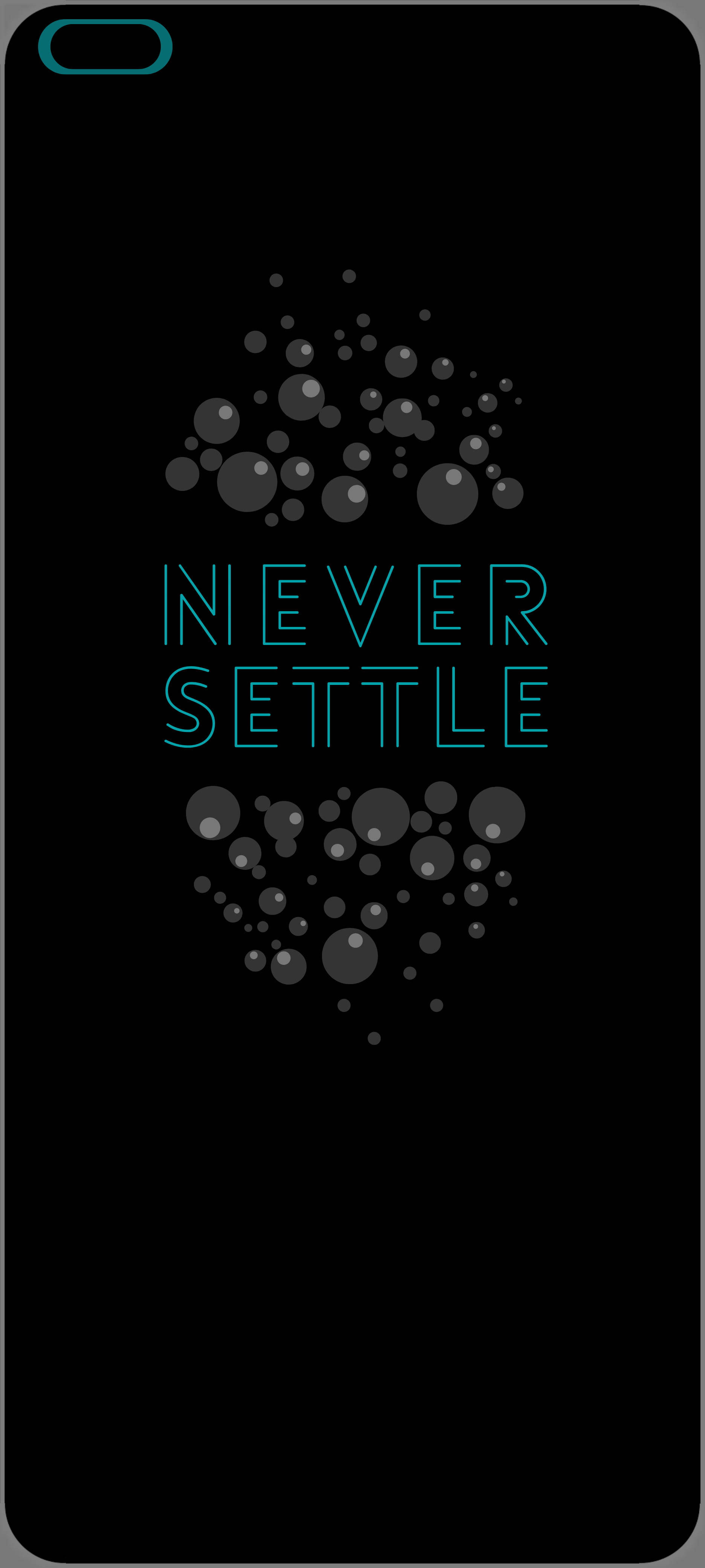 OnePlus Nord Never Settle Bubbles Fundal