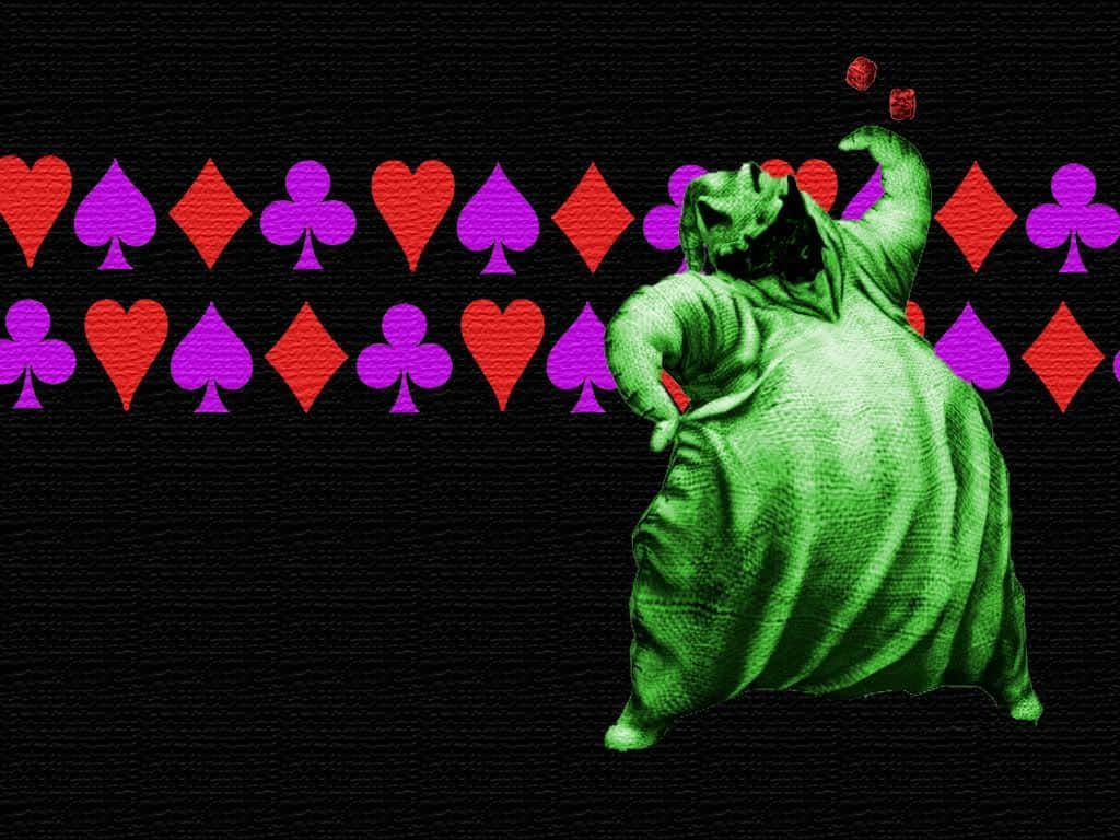 Oogie Boogie 4 culori cărți de joc Fundal