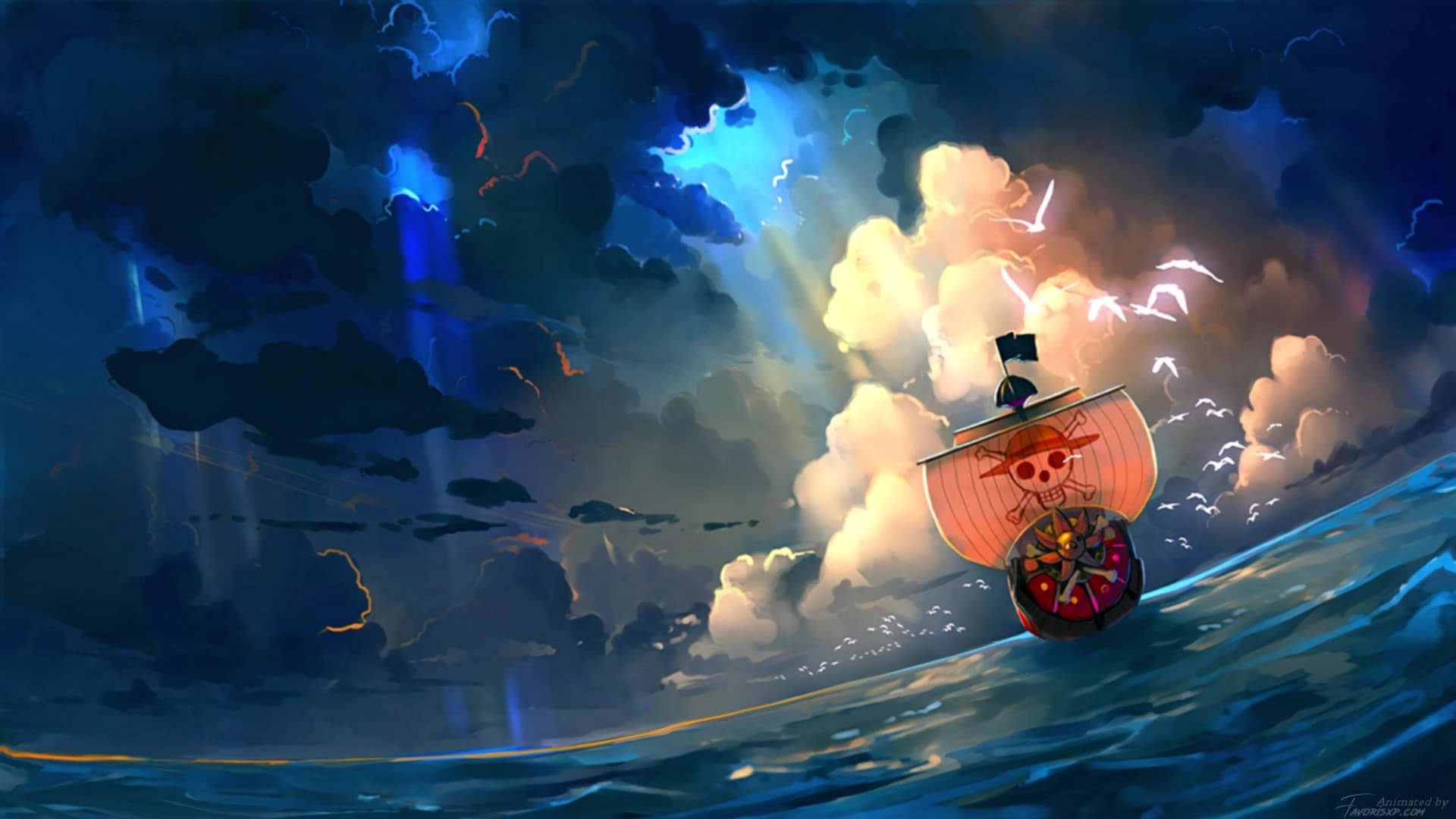 Operă de artă interactivă One Piece Fundal