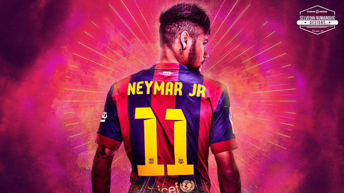 Operă de Artă Pop Neymar JR Fundal