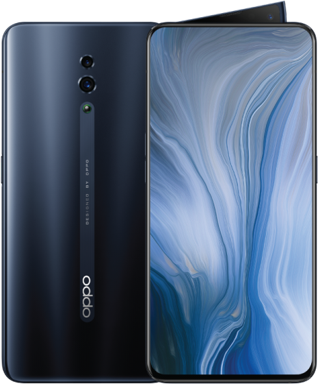 Oppo Smartphone Design Marmură Albastră Fundal