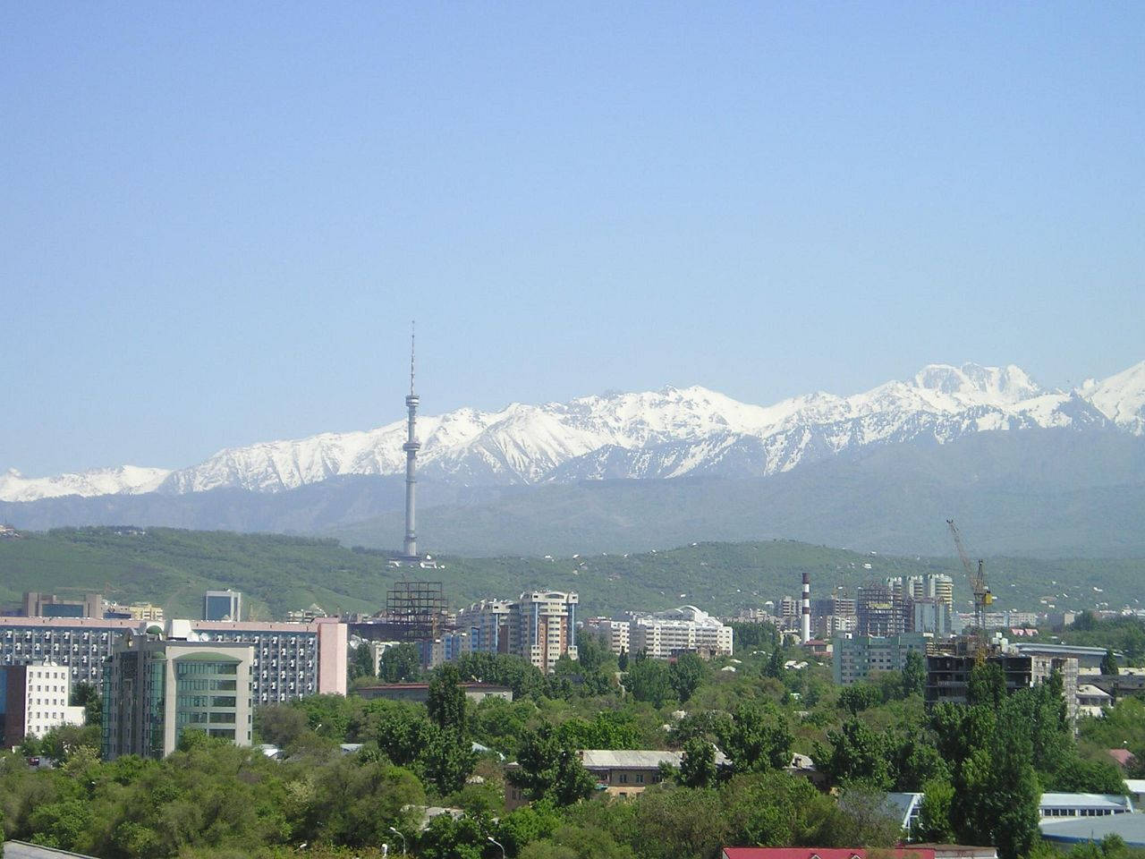 Orașul Almaty, Kazahstan Fundal