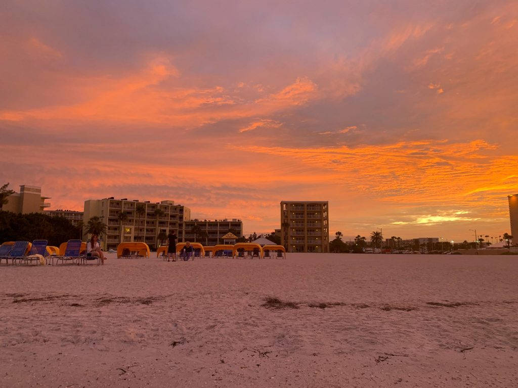 Orașul de plajă St. Petersburg, Florida Fundal