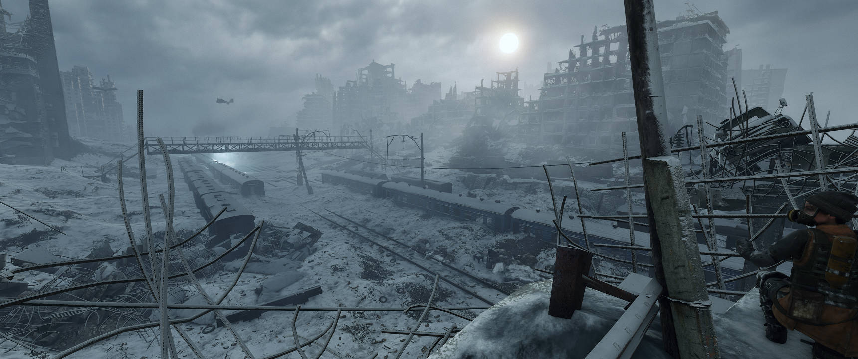 Orașul Devastat din Metro Exodus 3440x1440 Fundal