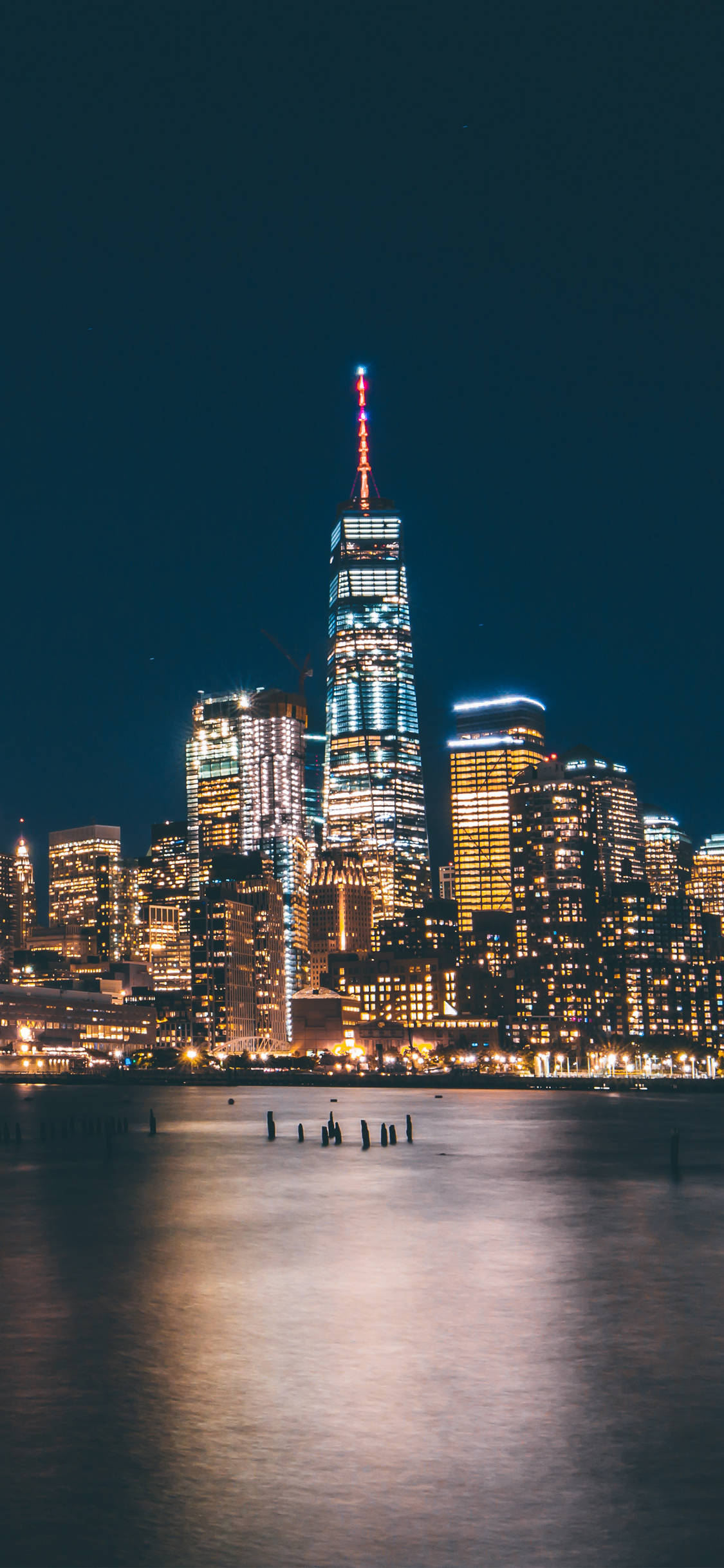 Orașul New York Strălucitor iPhone Fundal