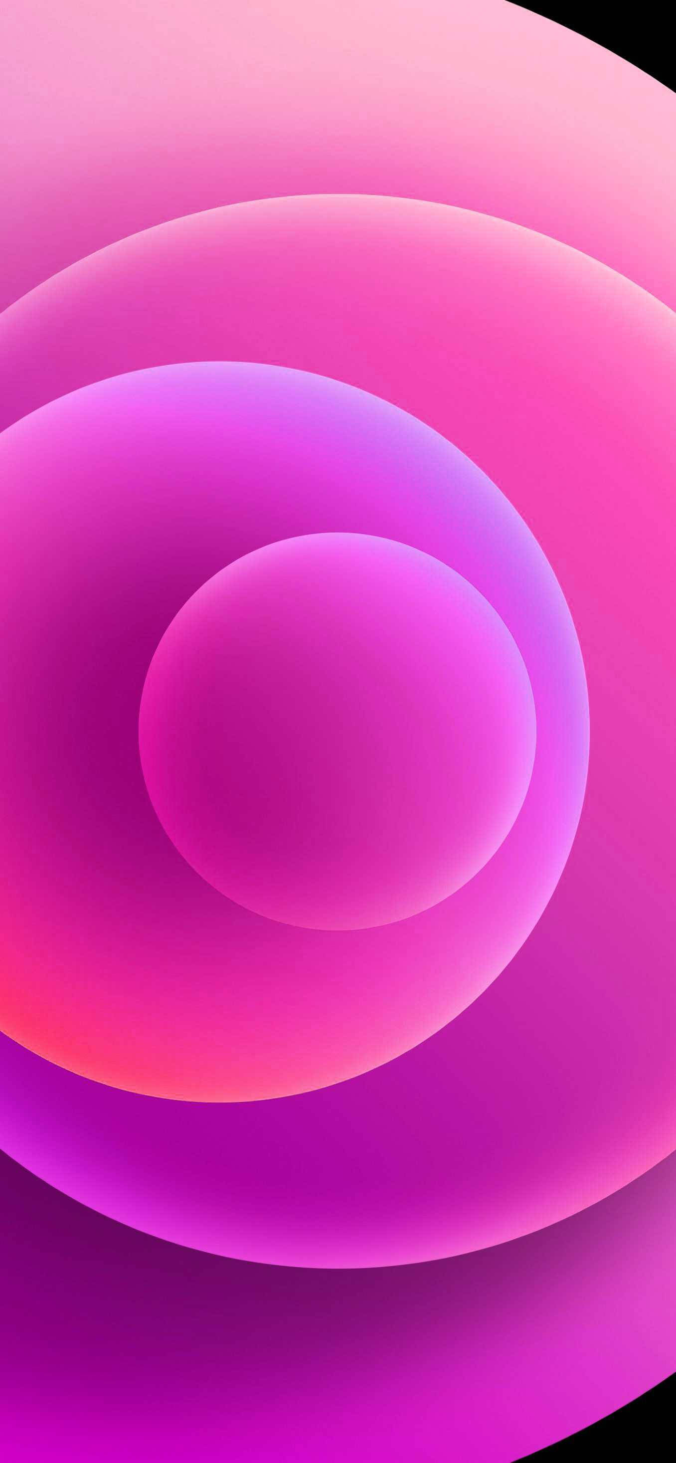 Orbe Roz iPhone 12 Fundal